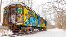Lambertville's Graffiti Train Images by Stephen Harris